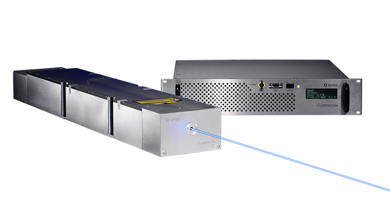 High-Power Q-Switched Diode-Pumped UV and Green Lasers